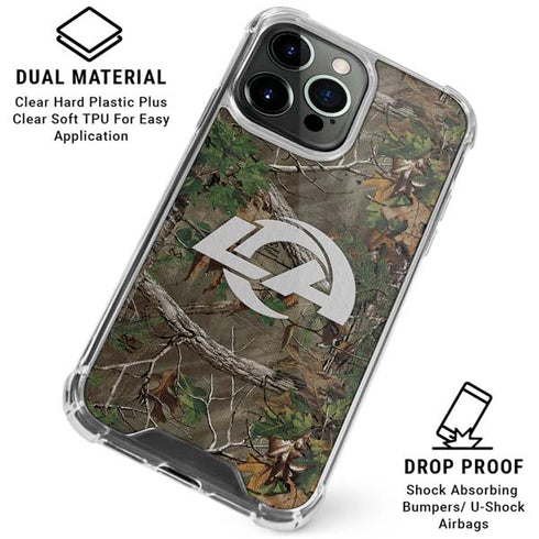 NFL Los Angeles Rams Realtree Xtra Green Camo iPhone 16 Pro Clear Case